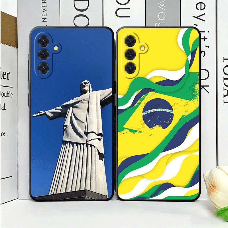 Brazil Brazilian Flag Soft Phone Case for Samsung A17 A37 A57 A16 A26 A36 A56 A15 A25 A35 A55 A14 A24 A34 A54 A13 A23 A33 A53 A5