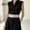 Fashion Waist Accessory for Dresses Stretchy Sequined Belt, Women Sparkly Wide Retro Dress Evening Party Snap Buttons, Glittery Elastic Band