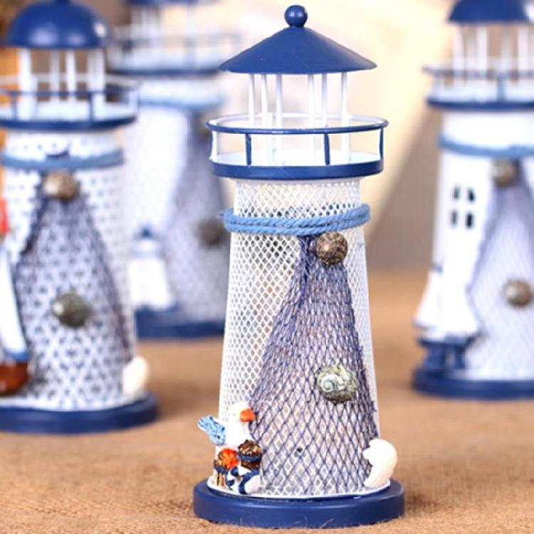 Lighthouse Metal Table Lamp Night Light Outdoor Décor Lawn and Garden Decor