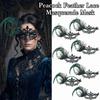 Diamond Decorated Masquerade Mask Elegant Phantom Mask Peacock Feather Mask  Costume Party