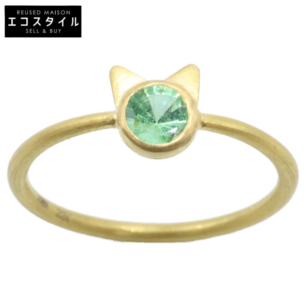 Marie-Helene de Taillac 22KYG 0.21ct Peridot Little Cat Ring ring Yellow GoldUsed