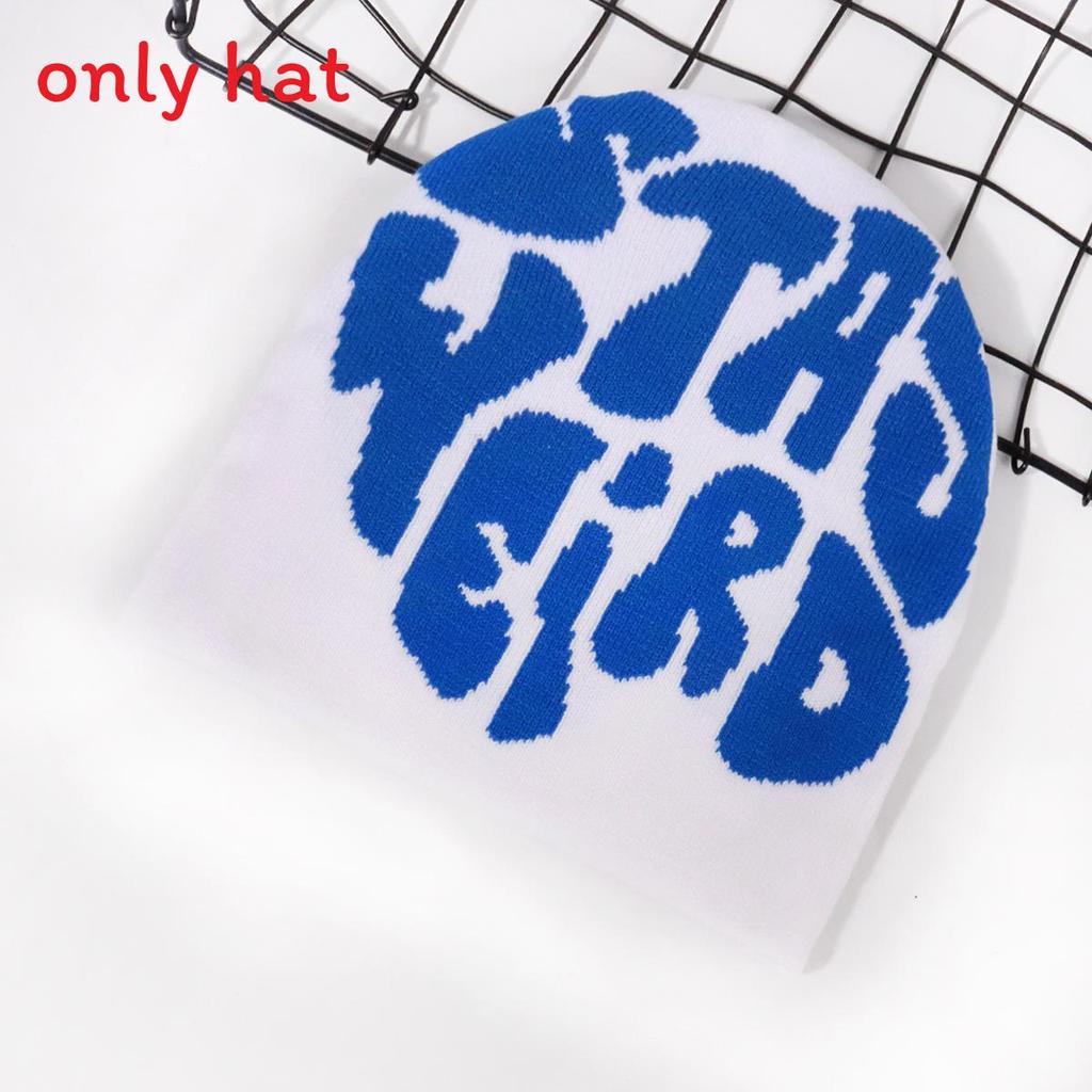 Fashion Letter Pattern Women Casual Warm Knitted Hat For Fall And Winter Streetwear Fans