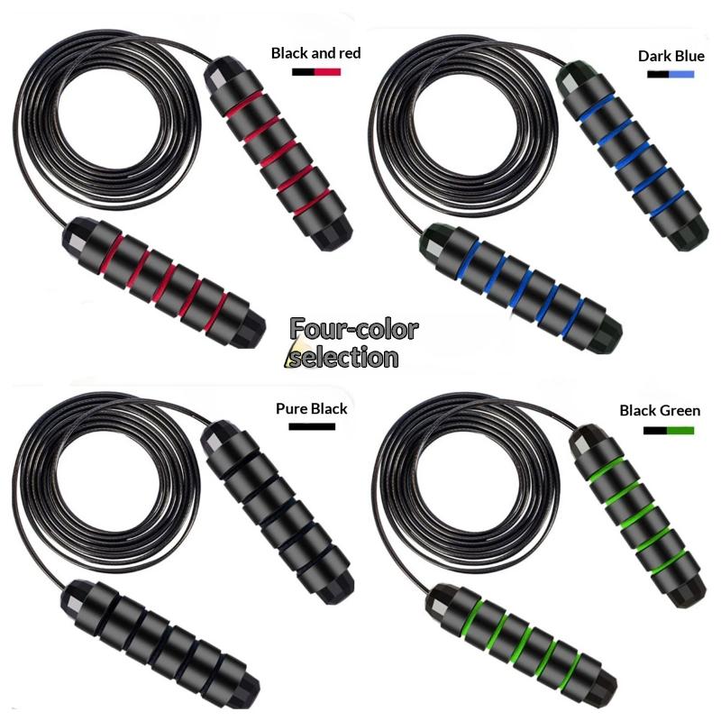 1 Set Anti-Tangling Steel Wire Jump Rope Adjustable For Skipping Fitness Workout Home Sport Training Equipment