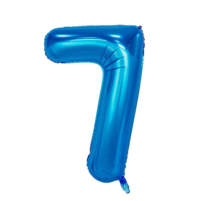 32-Inch Gradient Color Aluminum Foil Number Balloons - US Version