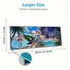 Genshin Impact Poster Farbe Mauspads Großes Gaming-Tischkissen Rutschfestes Laptop-Tablet Großes Mauspads XXL Matte Mini-PC-Spielmatte Mit Verriegeltem Rand