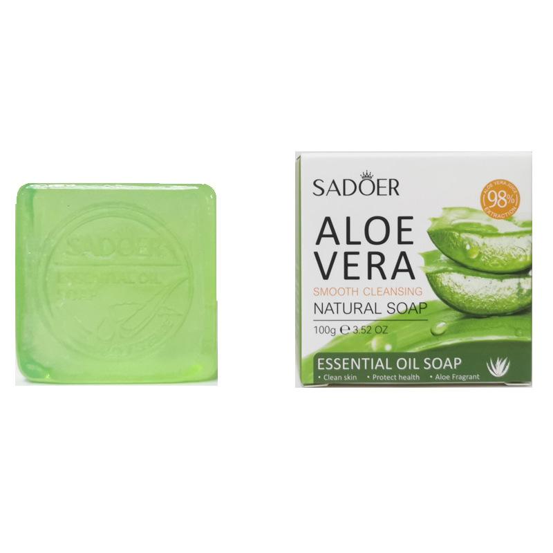 Aloe Vera Reinigungsseife 100g Reinigende Glatte Handgemachte Ätherische Ölseife