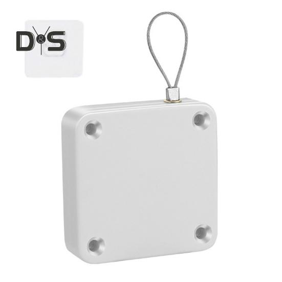 

Автоматический дверной доводчик с 1,2-метровой стальной проволокой, регулируемый без пробивки, настенный, для спальни, ванной комнаты, занавески для душа, раздвижной экран, открыватель двери, закрывающее устройство A белый