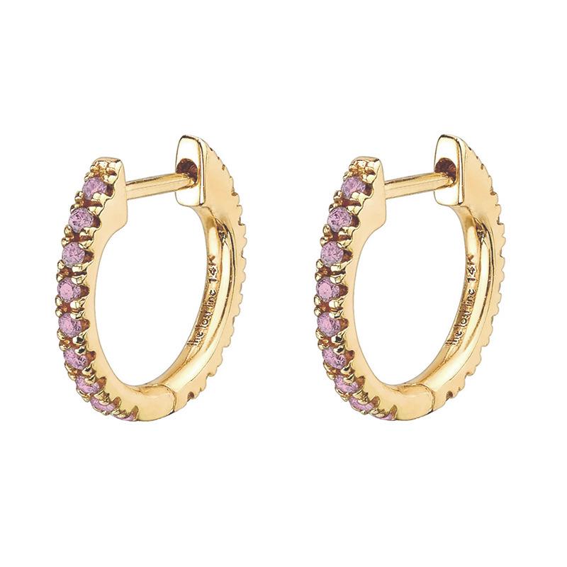 Cross-Border Elegant Women's Zircon Ear Cuffs and Hoops