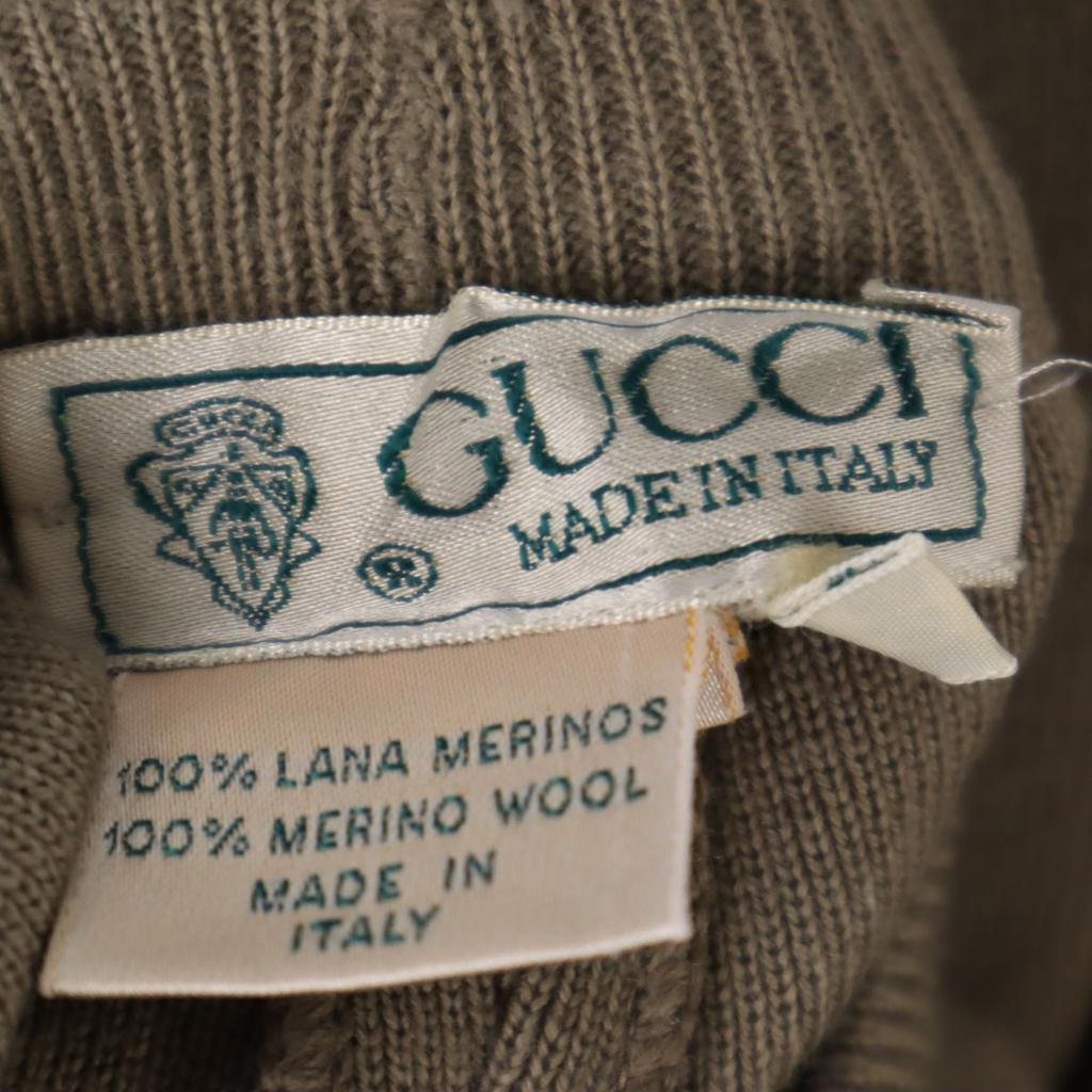 Gucci 80s Made In Italy Old Knit Leggings 40 Gurege Women Used