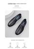 Men's Fashionable Large Size Slip-on Formal Leather Loafers: New Style, Versatile Dad Shoes for Cross-border Business.