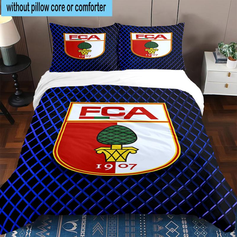 3PCS Augs-burg Crest Bedding Set,Including 1pc Duvet Cover And 2pcs Pillowcases Perfect for Bedroom, Dormitory, Fan Christmas Gift