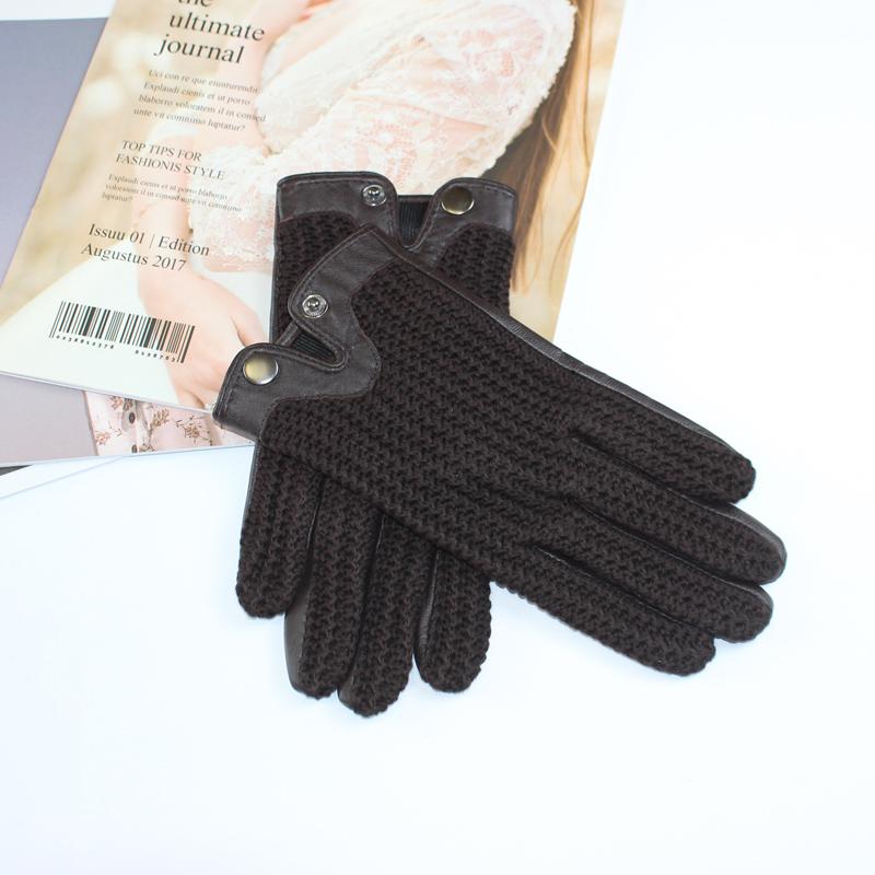 High Quality Women's Sheepskin Gloves Leather Fashion Touch Screen No Lining Thin Section Spring Riding Driving Gloves Autumn