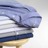 Men Formal Shirt Long Sleeve Office Solid Color Striped Fashion Business Pocket White Social Pocket Shirt Men's Clothing S-5XL