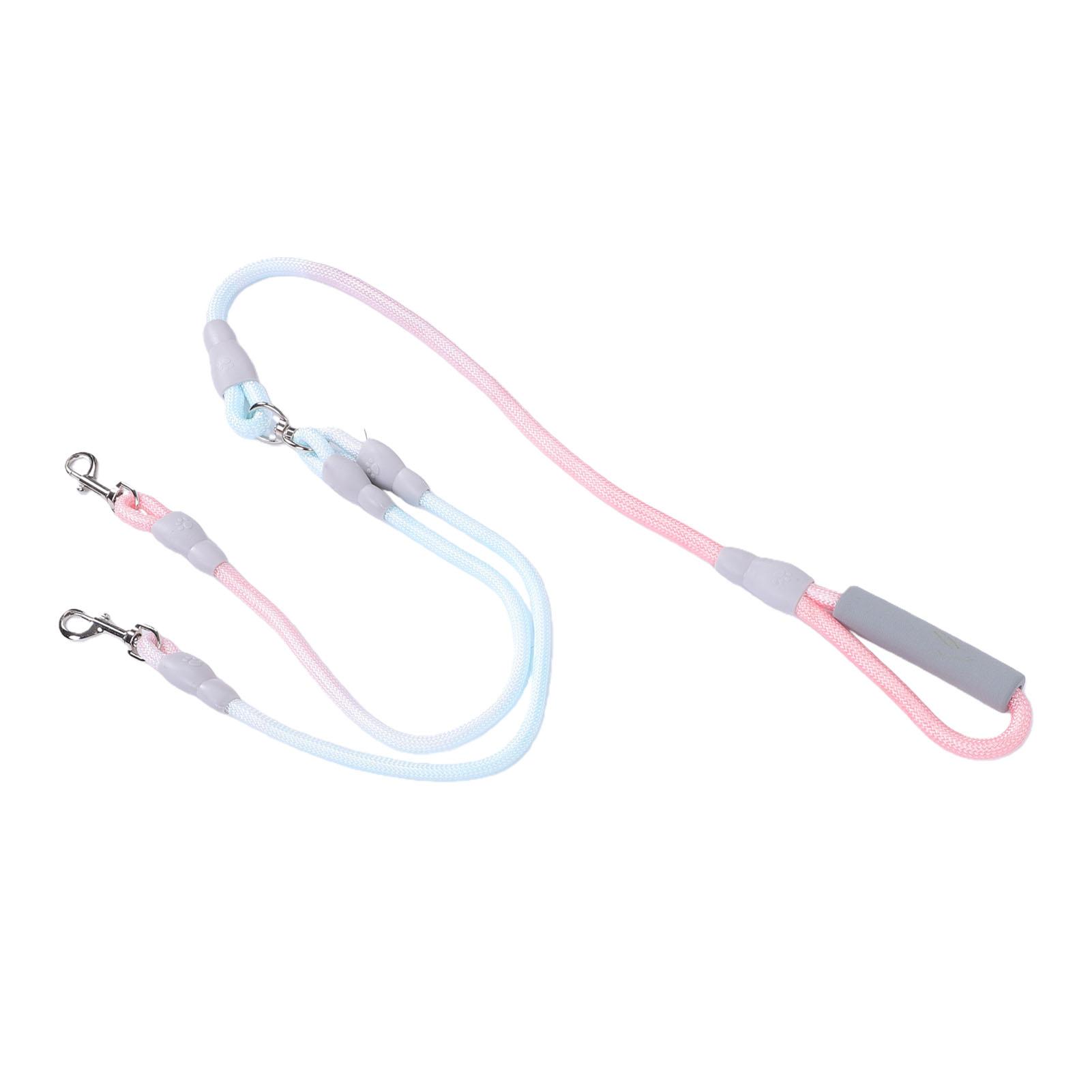 

Double Dog Leash for Two Dogs Pet Walking Training Rope with Comfortable Padded Handle Type 1