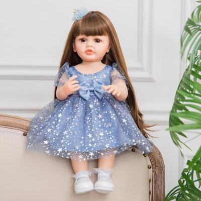 KEIUMI Bebe Reborn Puppen 55 cm Mädchen wasserdicht Silikon Vollvinyl Neugeborenen Puppe Für Kits Geburtstagsgeschenke