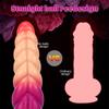 Gradient Color Twist Shape Female Anal Plug Anal Dilator Female Imitation Phallus Adult Sex Toys