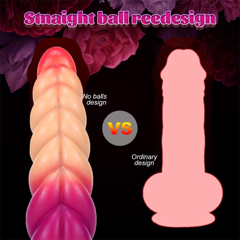 Gradient Color Twist Shape Female Anal Plug Anal Dilator Female Imitation Phallus Adult Sex Toys