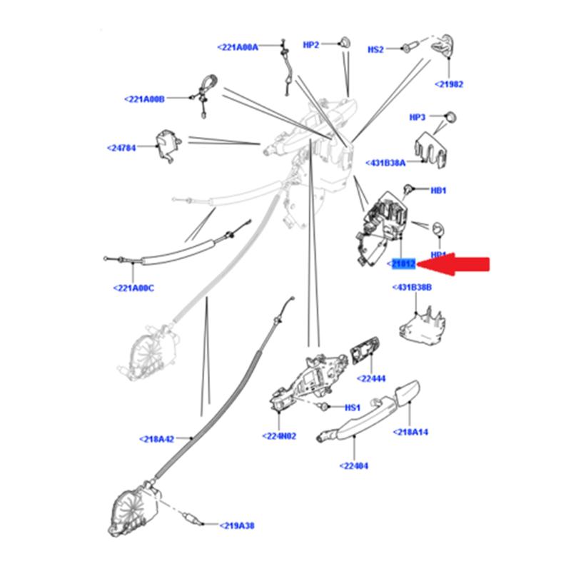 Front Door Car Parts Lock For Land Rover Door Lock RR Sport 14-20 Range 13-20 LR078705 Right