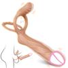 Double Penetration Vibrator for Couple Penis Ring  Semen Cock Ring Penis Enlargement Delayed Vibrating Sex Toys for Men Adult