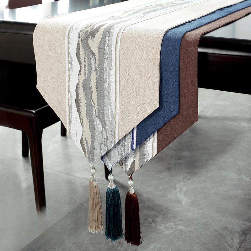 Chinese Style Table Runner Solid Linen Cotton Table Cover Waterproof Table Track Wedding Table Decoration Tablecloth for Table