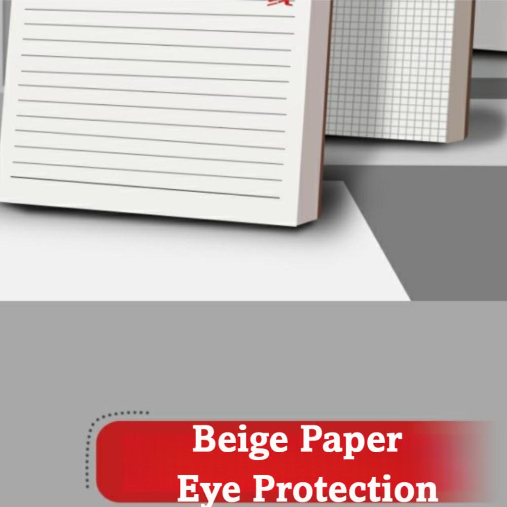 Thick Paper Kraft Paper Notebook Horizontal Line Blank Book Square Line Notebook Study Office