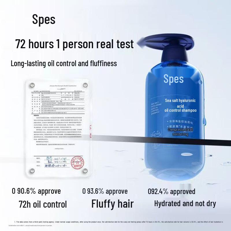 Spes Sea Salt & Hyaluronic Acid Oil Control Volumizing Shampoo