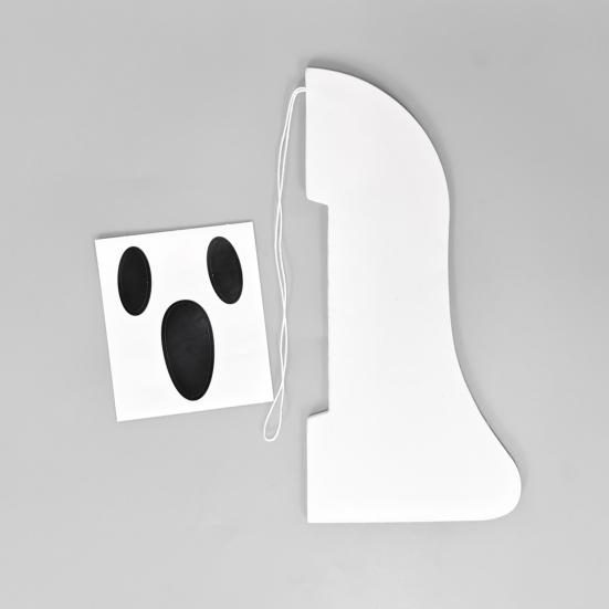 Halloween Ghost Hanging Decoration White Paper Ghost Honeycomb Centerpieces for Indoor Outdoor Halloween Party Decor