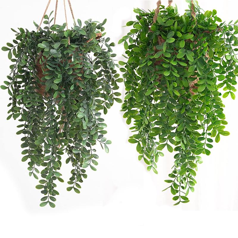 Artificial Ivy Plants Vine Plastic Leaf Wedding Wreath Festival Party Decora Home Garden DIY Room Wall Hanging Gift Outdoor Yard