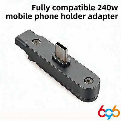 240W Fast Charge Type C To Type C Converter Multifunction Phone Charge 2 In 1 Fast Charging Dapter Foldable Adapter Mini Bracket