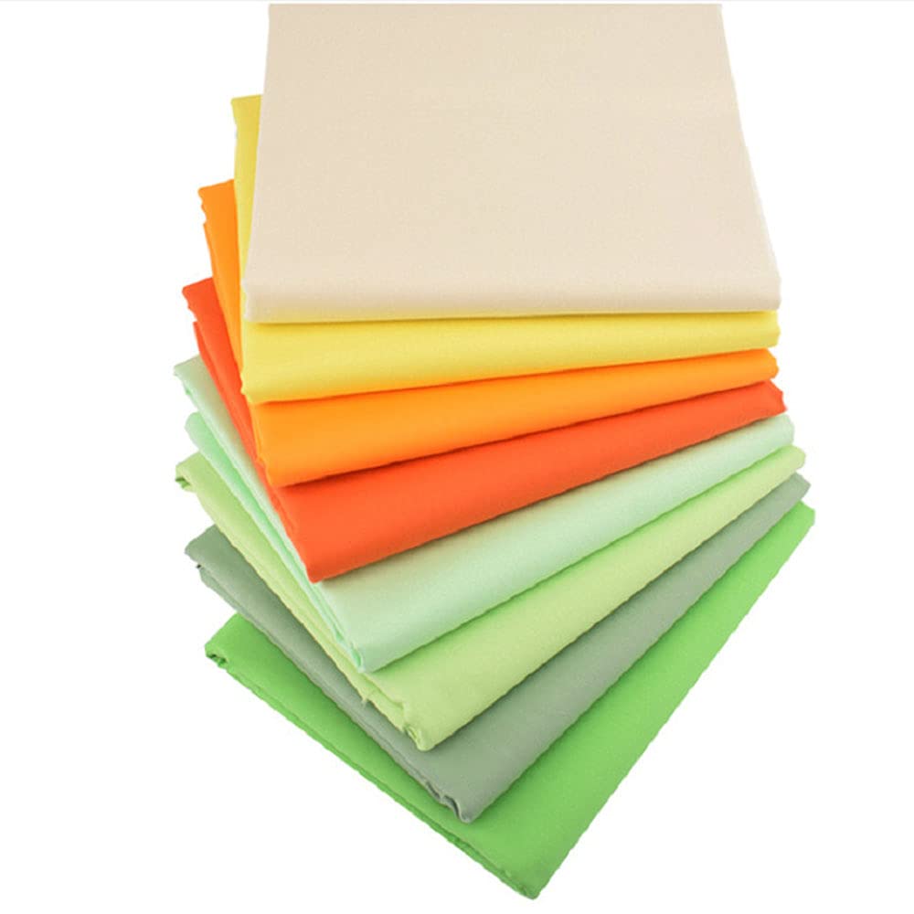 misaki Fabric Simple Solid Cotton Cut for and More Scraps, 50-Color Set, Fabric, Cloth, Stylish, 25cm, Crafts, DIY, Patchwork,
