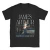 James Arthur Verdensturné Bomulls T-skjorte For Par Sommer Estetiske T-skjorter Rund Hals Harajuku T-skjorter Oversized Avslappede Klær