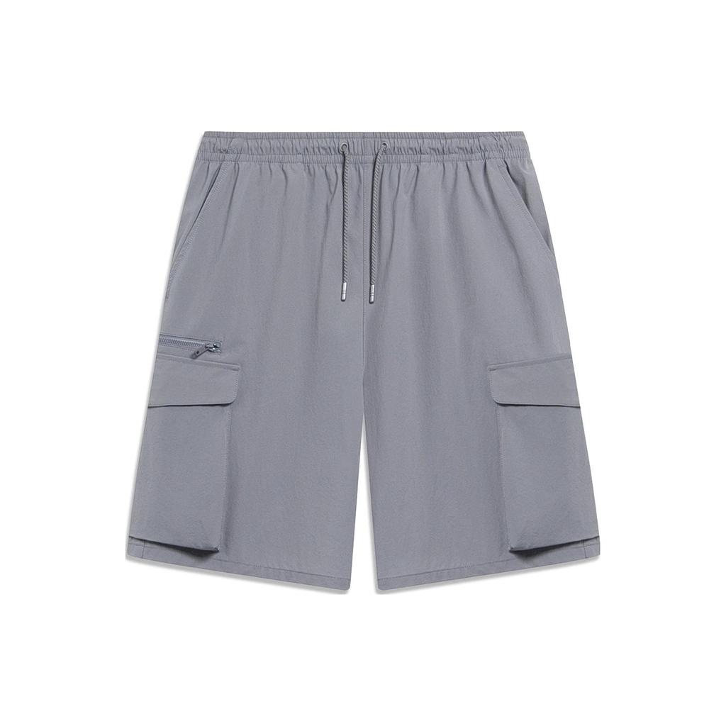 Li Ning Sports Lifestyle Collection Sports Trendy Collection Cargo Shorts Men's Shark Gray AKST071-1