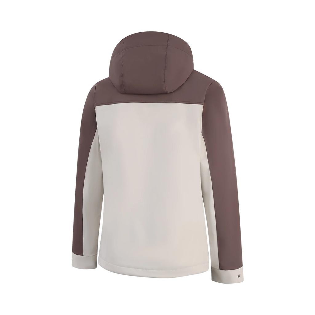 Li Ning Group Purchase Series Spliced Zipper Hooded Versatile Casual Sports Windbreaker Women Outerwear AFDVG44-3