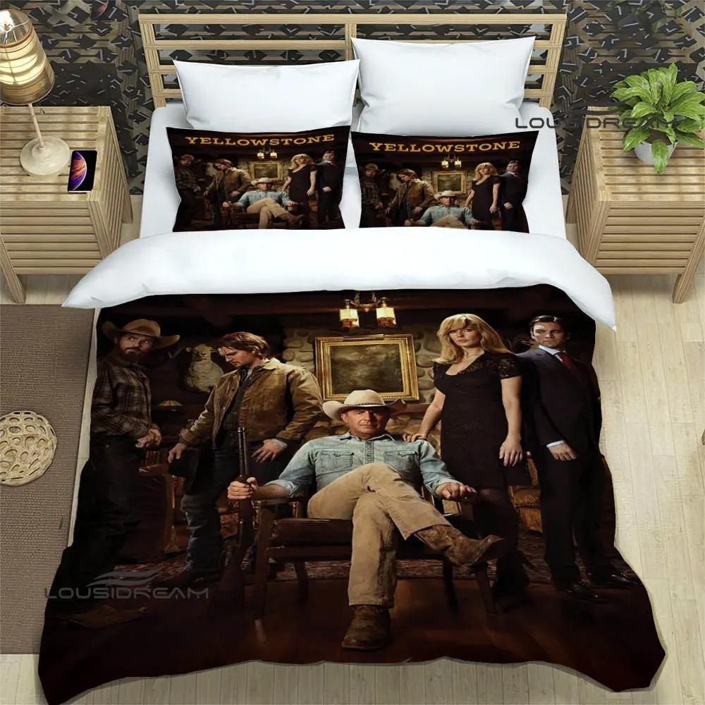 Set Biancheria da Letto Stampati del Film Yellowstone set squisito di biancheria da letto copripiumino set copripiumino set biancheria da letto lusso regalo di compleanno