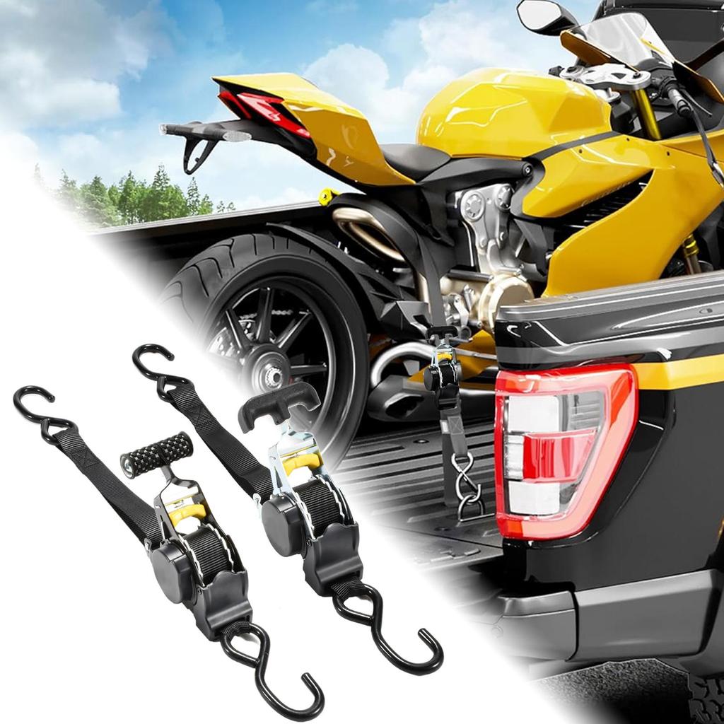 Retractable Tie Down Straps Bed Mounted Ratchet Straps With Plate Heavy Duty Automotive Webbing Supplies For Motorcycles Cargo
