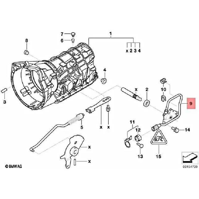 24107507818 5HP19 Trans Neutral Safety Switch for BMW Z4 E38 E39 E46 E85 Transmission Position Switch 24107512755 24111421506