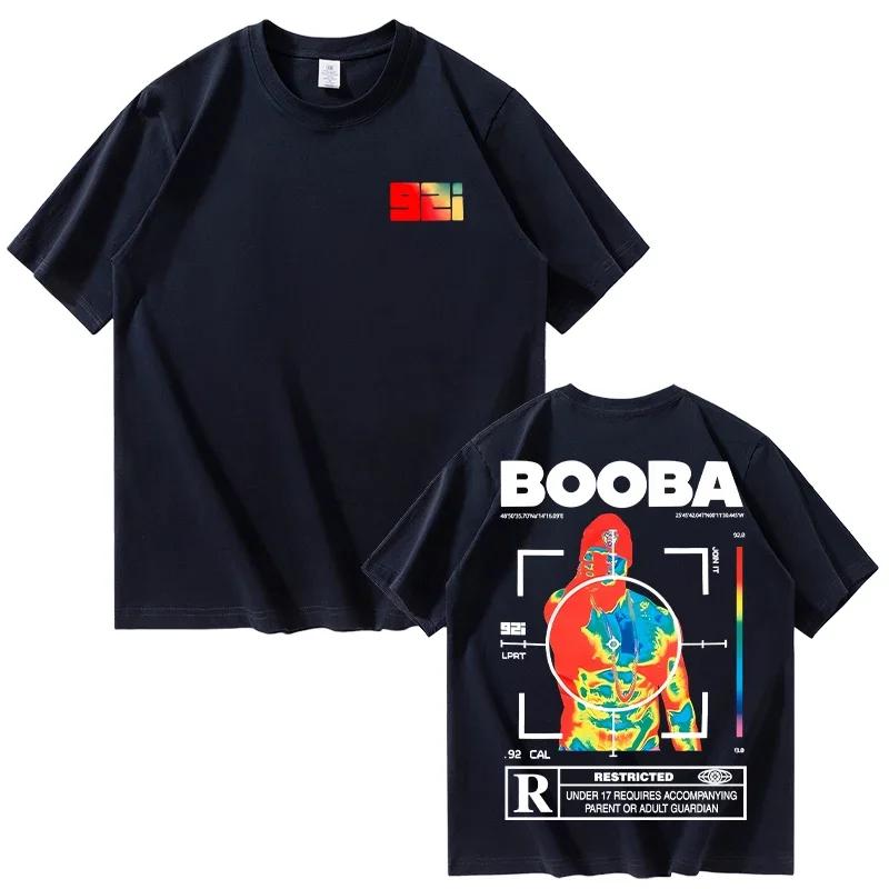 

Fashion B2O Print Cotton Harajuku Hip Hop Unisex Women T-shirt Summer Daily Outdoor Sports Fitness Casual Short-sleeved 3XL