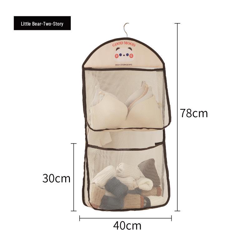 Tecknad Hängande Förvaringsväska för Garderob med Stor Kapacitet för Underkläder och Strumpor
