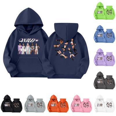 Girls' Long Sleeve Hoodie with Graphic Print and Pockets Casual Pullover Sweatshirt