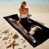 1Pc Snake Art Beach Towel, Quick Dry, Multi-Use for Beach Pool Gym Yoga Home Travel, Christmas, Halloween, Xmas Gift M928415