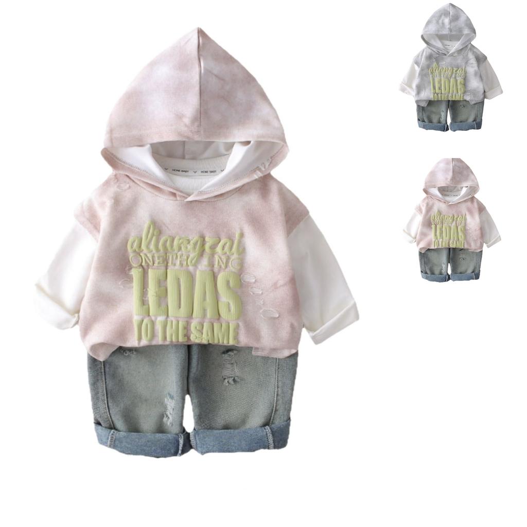 Uformelt langermet sett for barn, komfortable hverdagsantrekk