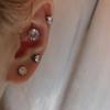 Ear Jewelry Titanium Steel No Pierced Clip On Earrings Korean Ear Cuff Crystal Magnet Ear Clips