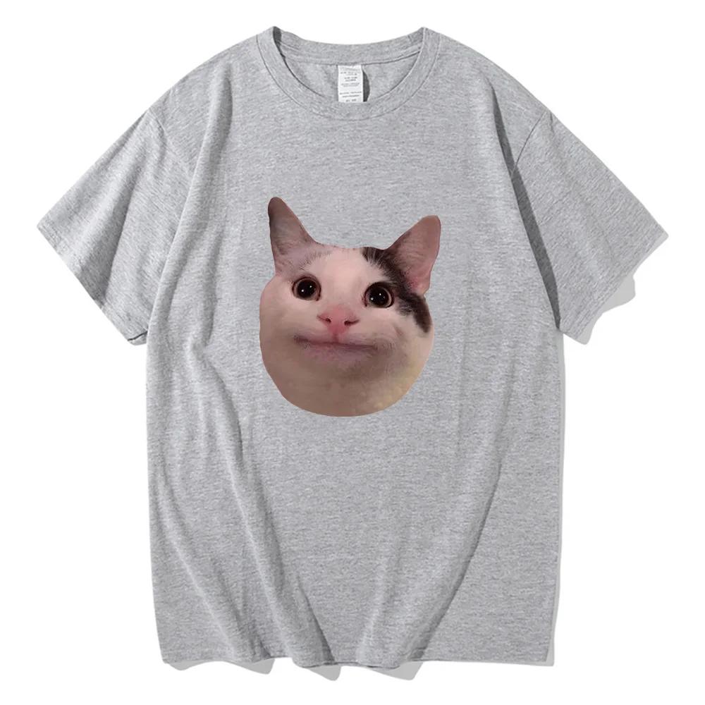 Cat Meme style women's short sleeved Tshirt with fun patternscomfortable and soft casual Tshirtfun daily wear Tshirt