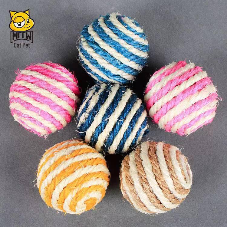 Feather Cat Toy Stick with Mint Ball and Colorful Mouse - Self-entertainment Cat Toy Supply