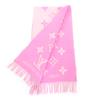 Great LOUIS VUITTON Scarf Escalp Reykjavik pink cashmere Women M76066 Used
