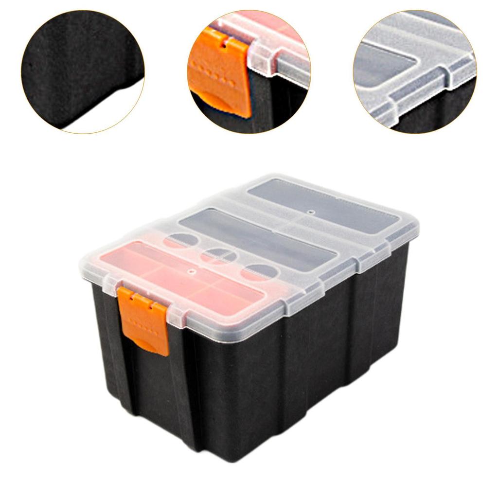 Hardware Box Electronic Components Box Clear Lid Tool Holder for Hardware Bolts