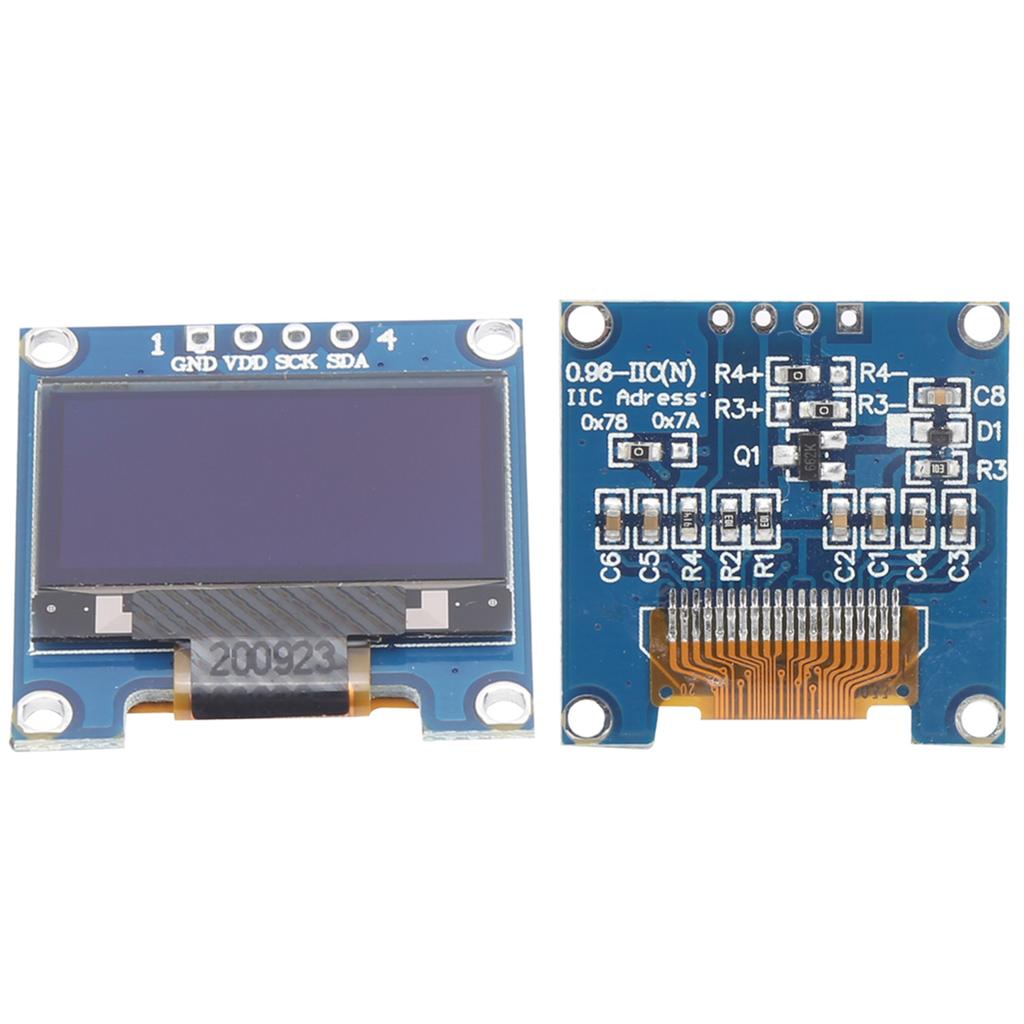 OLED Display Module White IIC Communication Small Electronic Component 0.96inches