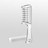 Unisex Transparent Essential Oil Applicator Massage Comb With Built-In Liquid Reservoir, Rolling Metal Teeth, Suitable For Women