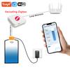ME201WZ Tuya APP ZigBee WiFi Ultrasonic Wireless Remote Detector Water Tank Fuel Oil Liquid Level Sensor Alarm Indicator