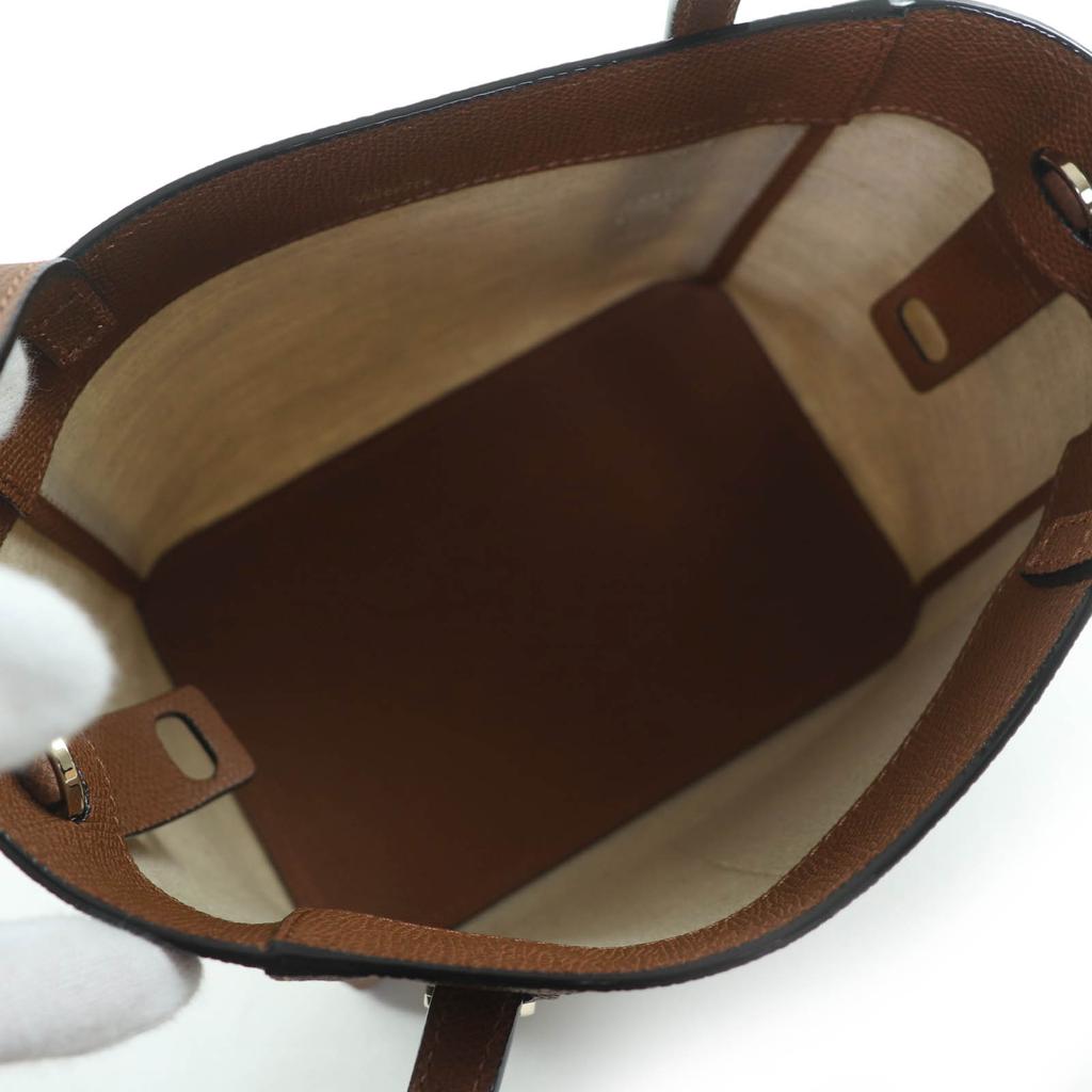 Ausgezeichnete Valextra Schultertasche Micro Bucket Bag 2-Wege Handtasche WBSF0086733 Gebraucht